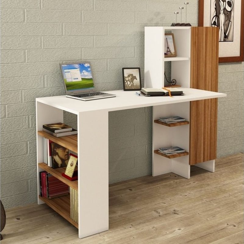 Angora Mobilya Kitaplıklı Çalışma Masası