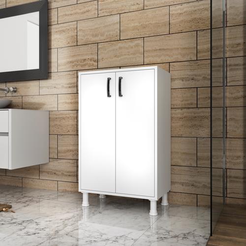 Angora Mobilya 3 Raflı Çok Amaçlı Dolap Banyo Balkon Mutfak Kiler Dolabı - Görsel 3