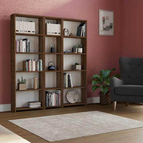 Angora Mobilya 15 Raflı Geniş Kitaplık - Görsel 6