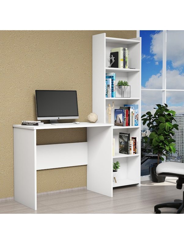 Angora Mobilya Çalışma Masası Kitaplık SETİ