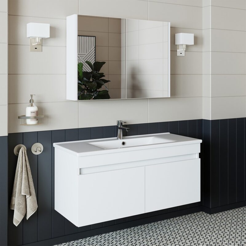 Angora Mobilya  Lavabolu Banyo Dolabı