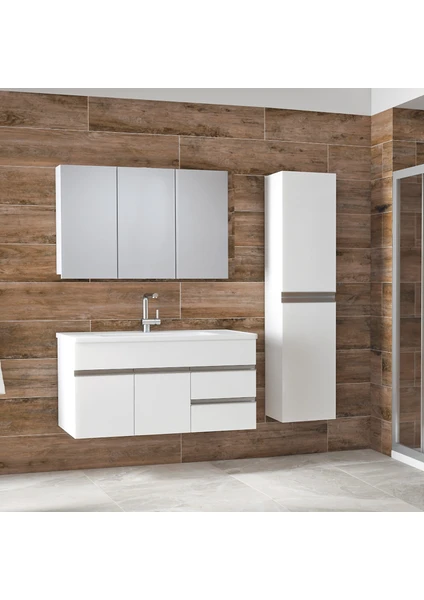 Angora Mobilya  Lavabolu Banyo Dolabı