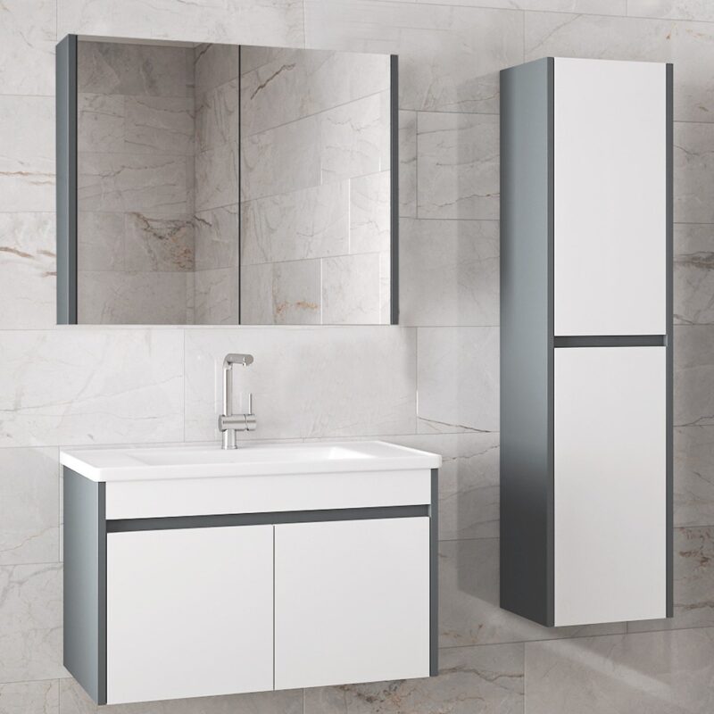 Angora Mobilya  Lavabolu Banyo Dolabı