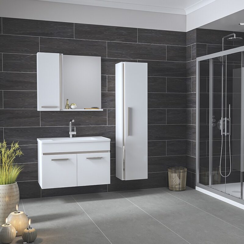 Angora Mobilya  Lavabolu Banyo Dolabı