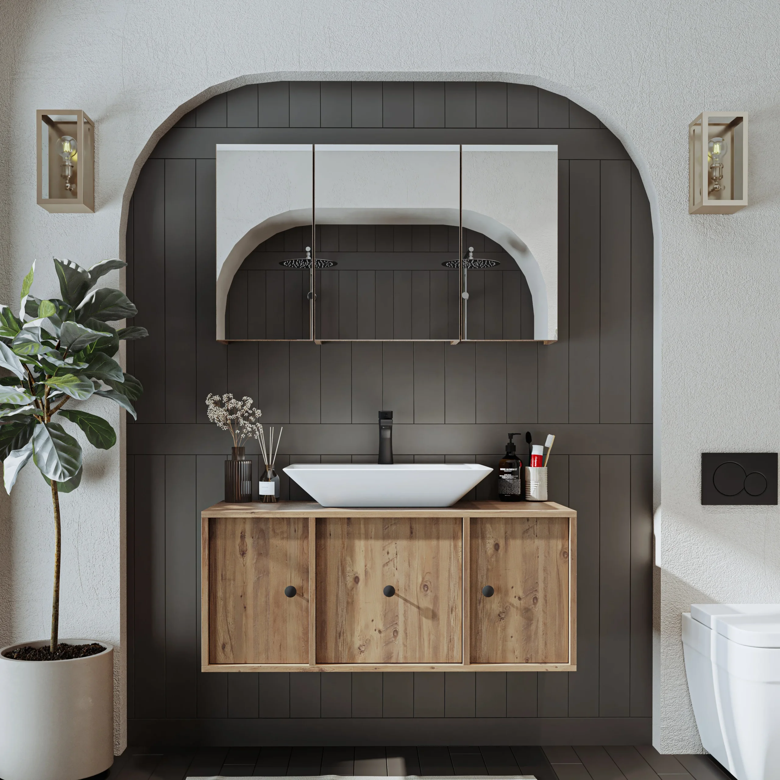 Angora Mobilya Lavabolu Banyo Dolabı - Görsel 7