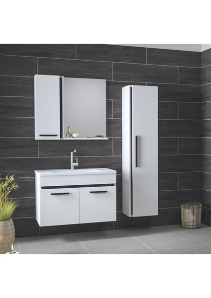 Angora Mobilya  Lavabolu Banyo Dolabı