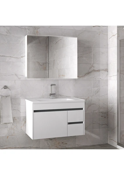 Angora Mobilya  Lavabolu Banyo Dolabı