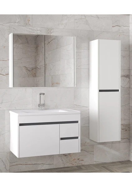 Angora Mobilya  Lavabolu Banyo Dolabı