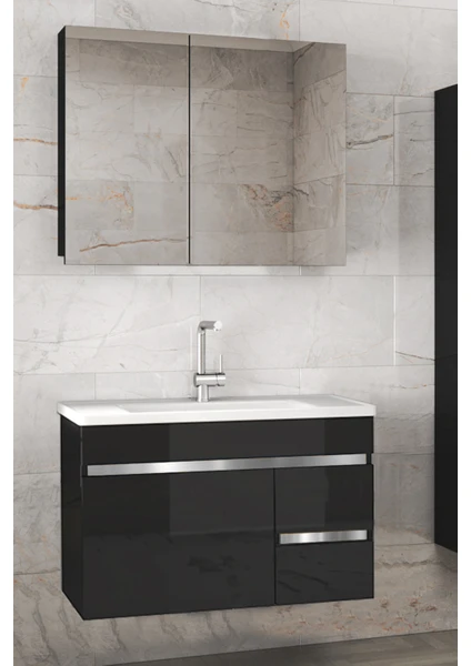 Angora Mobilya  Lavabolu Banyo Dolabı