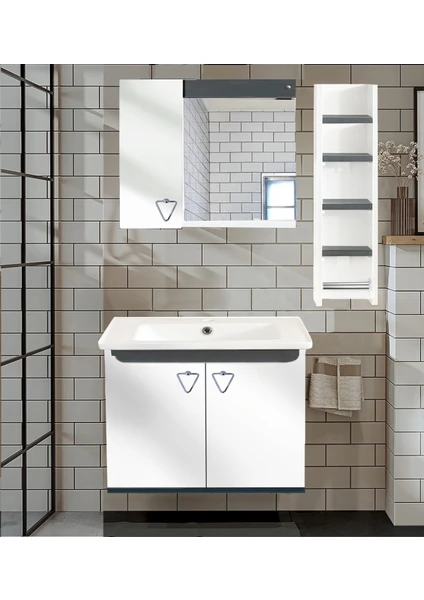 Angora Mobilya  Lavabolu Banyo Dolabı
